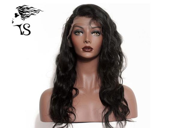 Kinky Straight Indian Remy Human Hair Lace Front Wigs For African American 130%