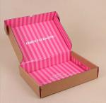 Custom Logo Folding Cardboard Cartons Shipping Mailer Box for Pink Apparel