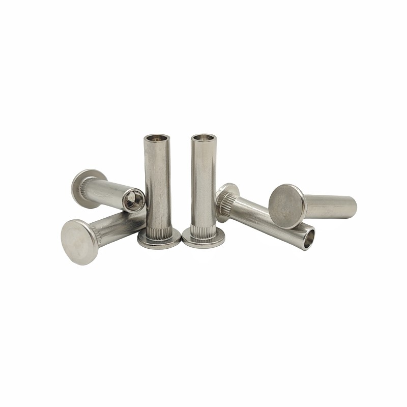 Crown Mark Processing Customized Stainless Steel Flower-Toothed Rivet Semi-Hollow Rivet Non-Standard Special-Shaped Part