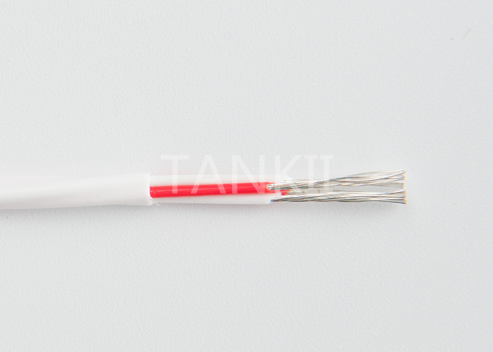 Red White 24AWG RTD Thermocouple Cable PT100 Cable 7 * 0.2mm With 3 Cores Tined Copper Wires