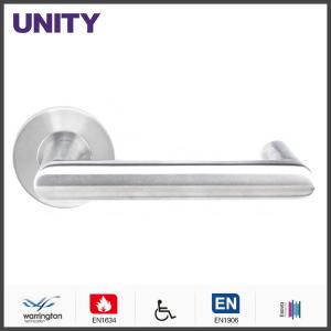 Wholesale Stainless Steel Fire Door Lever Handle EN1906 and EN1634 Satin Finish from china suppliers