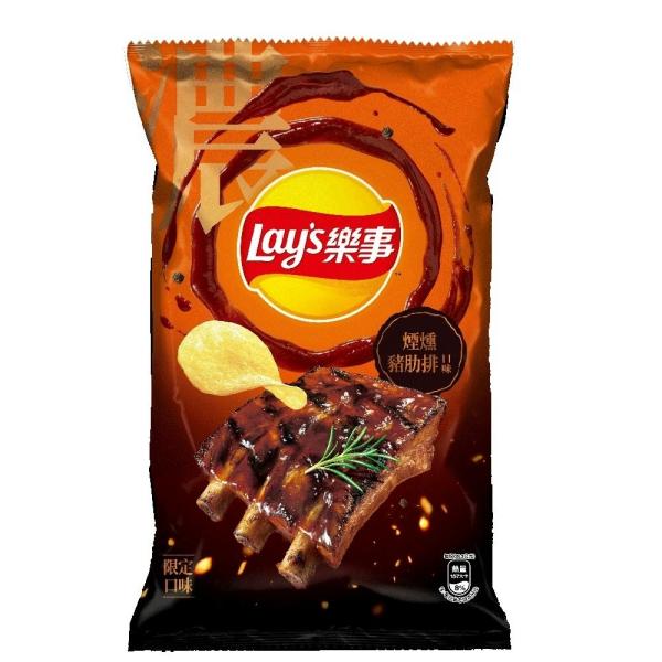 Elevate Your Wholesale Snack Business with Lays Smoked Ribs Potato Chips 34g.