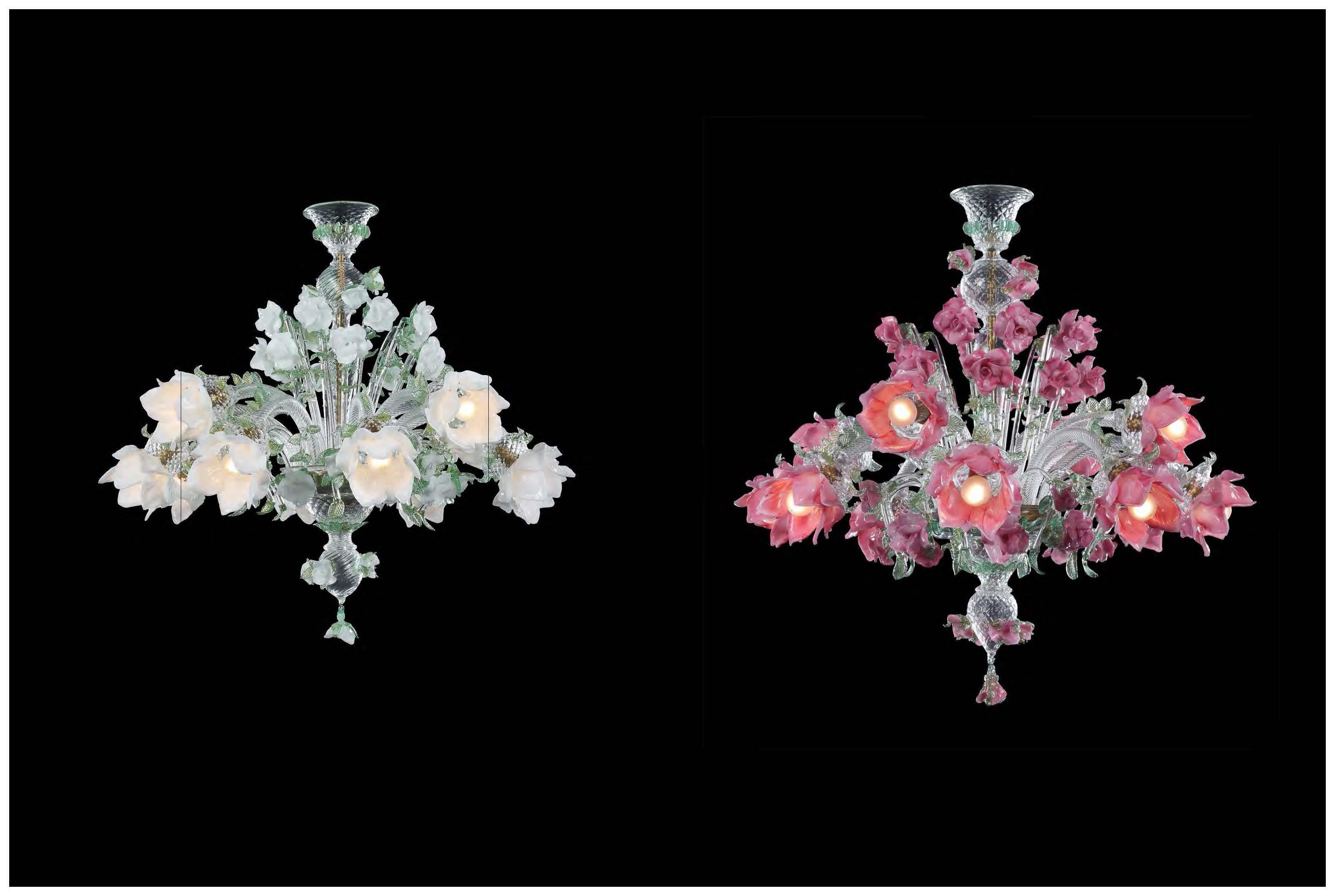Clear Or Colourful Custom Creative Glass Chandeliers Contemporary Chandeliers For High Ceilings