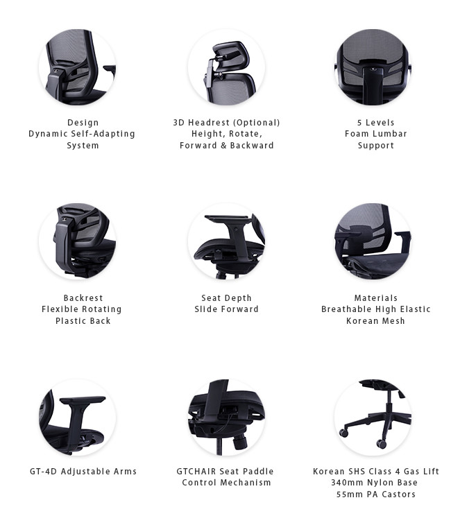InFlex Red Mesh Ergonomic Chair Home Office Task Chair Computer Mesh Office Chairs