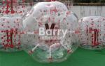Outdoor Inflatable Toys 100% TPU / PVC 1.5m Red Dot Inflatable Bubble Soccer