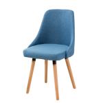 Anti Slip Wooden Dining Chairs / Cotton Fabric Beetle Dining Chair For Hotel