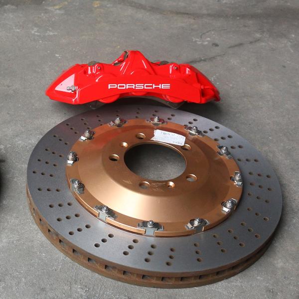 Porsche Car Brake Calipers Upgrades To GT6 6 POT Red Caliper Improve Stopping