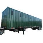 2 Axles Cargo Semi Trailer Vehicle Container Rated Capacity 30 - 100T