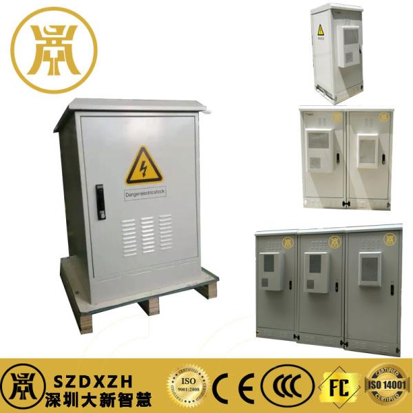 1U Front Door Outdoor Telecom Cabinets , Galvanized Steel Industrial Electrical