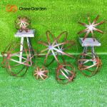 Laser Cut Garden Outdoor Corten Steel Room Divider Screen Partitions