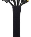Black 19 - 20 inch Flexible Cable Management Under Table Cable Organizer for TV