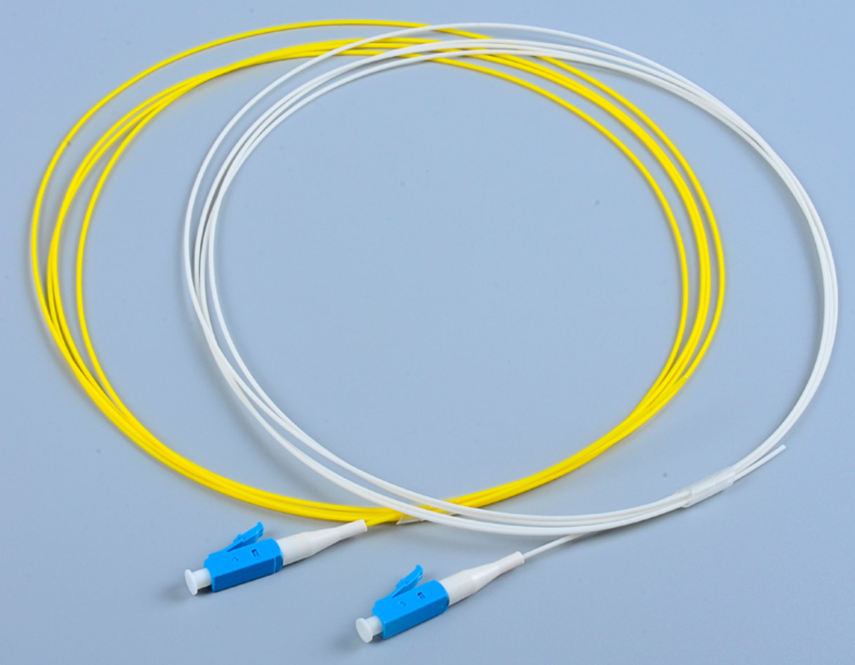 LC UPC Simplex Fiber Optic Pigtail 0.9mm PVC LSZH / Fibre Optic Patch Cable OFNR