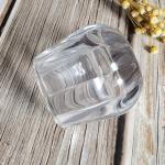 Pumpkin Shaped Embossed Glass Candle Holders For Tealight