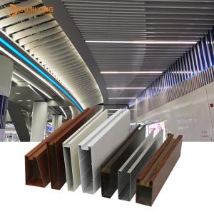 Wholesale Interior Metal Dropped In Linear Metal Ceiling , Suspending Aluminium Profile Cathedral Ceiling from china suppliers
