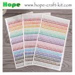 3D Acrylic Self Adhesive Diamond gem drill stickers Rhinestone Sheet for kids
