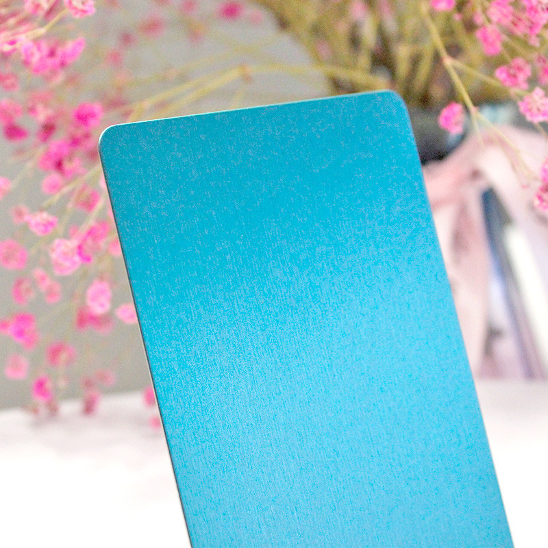 Ss304 #4 No.4 N4 Finish Stainless Steel Sheet In PVD Jade Green Color Coated