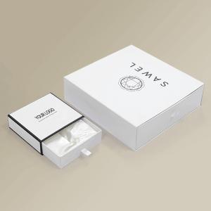 Wholesale Varnished Satin Lined Rigid Cardboard Sliding Drawer Gift Boxes for Cosmetic Packaging from china suppliers