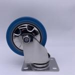 100 Mm Blue 304 Stainless Steel Swivel Rotate Caster