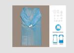 For Food / Electronic Anti Bacterial Disposable Surgical Gown Light Weight 35