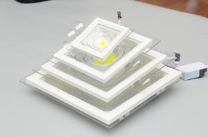 Wholesale Indoor Lighting Recessed Mounted Square Slim Led Commercial Glass Panel Light from china suppliers