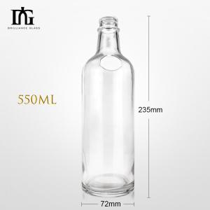 Wholesale 500ml 700ml 750ml Glass Bottle for Vodka Whisky Gin Spirit Cap Type Cork Screw Both from china suppliers