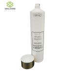 35 MM Diameter Empty Plastic Squeeze Tubes Gold UV Cap For Facial Cleanser