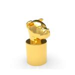 Custom Dog Head Gold Fasion ISO 9001 Perfume Bottle Caps