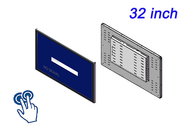 32-Inch Touch Embedded Monitor for Surveillance Systems, Logistics Operations, Airport Displays, and Control Rooms