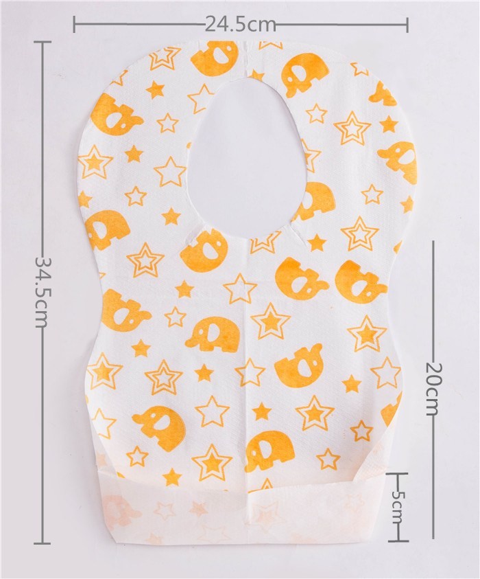 Adjustable Custom Printed Nonwoven Disposable Paper Bibs