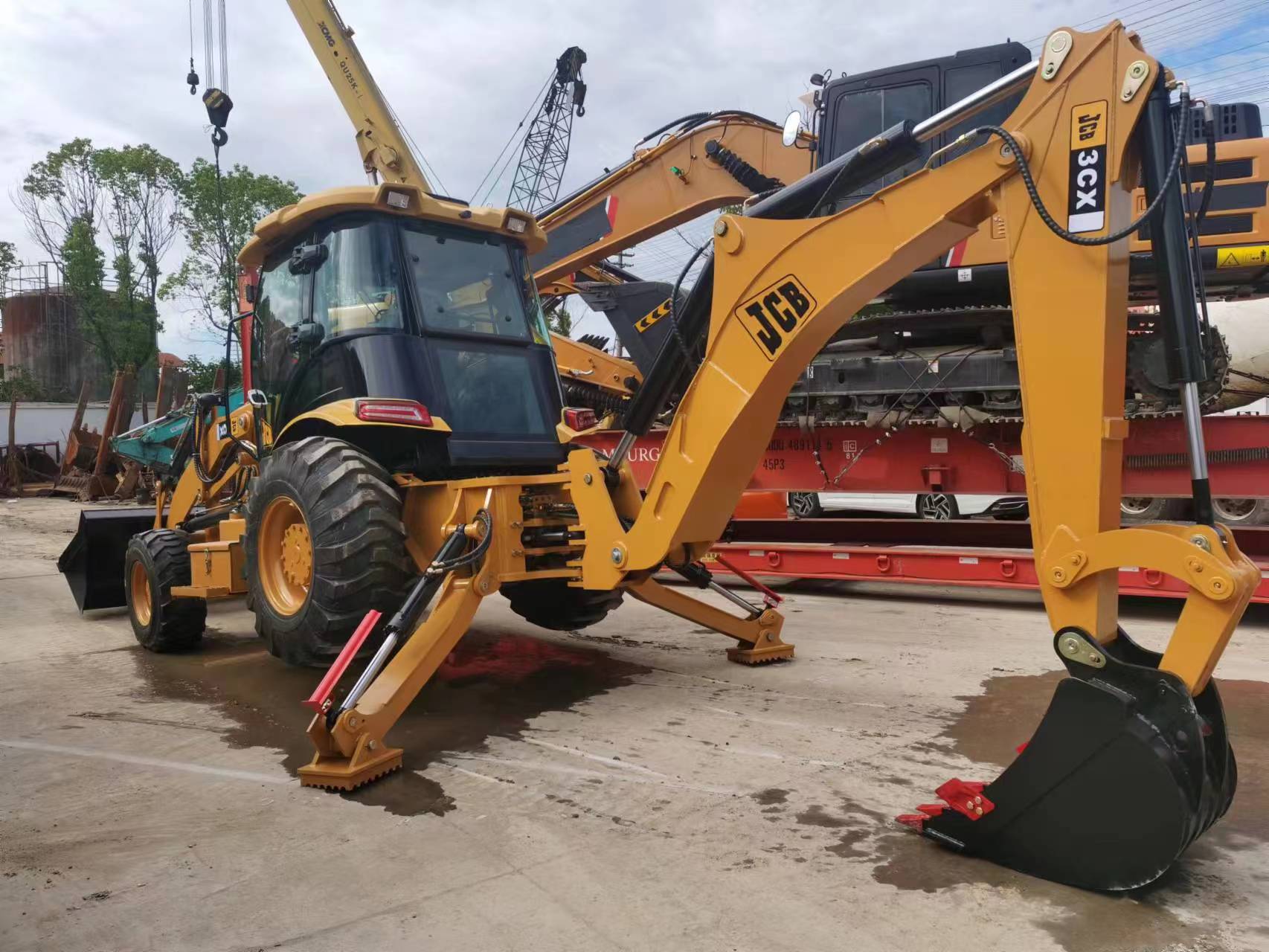 Affordable YUNNEI Engine Front Loader 4x4 JCB 3CX 4CX Backhoe Excavator