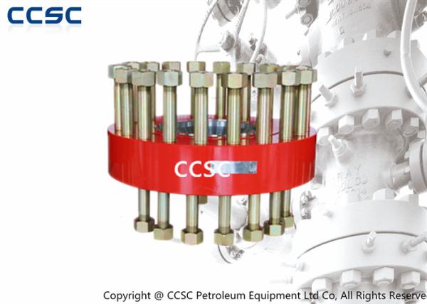 Forged Christmas Tree Valve Parts , Double Studded Adapter Flange API 6A