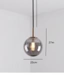 Colorful Modern Glass Globe Pendant Light For Dinning Room