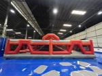 Red Trampoline Park Fun City Inflatable Theme Park Amusement Park Big Adult