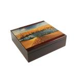 Luxury Lacquer Painting Custom Wooden Gift Boxes For Chocolate Jewelry Packaging