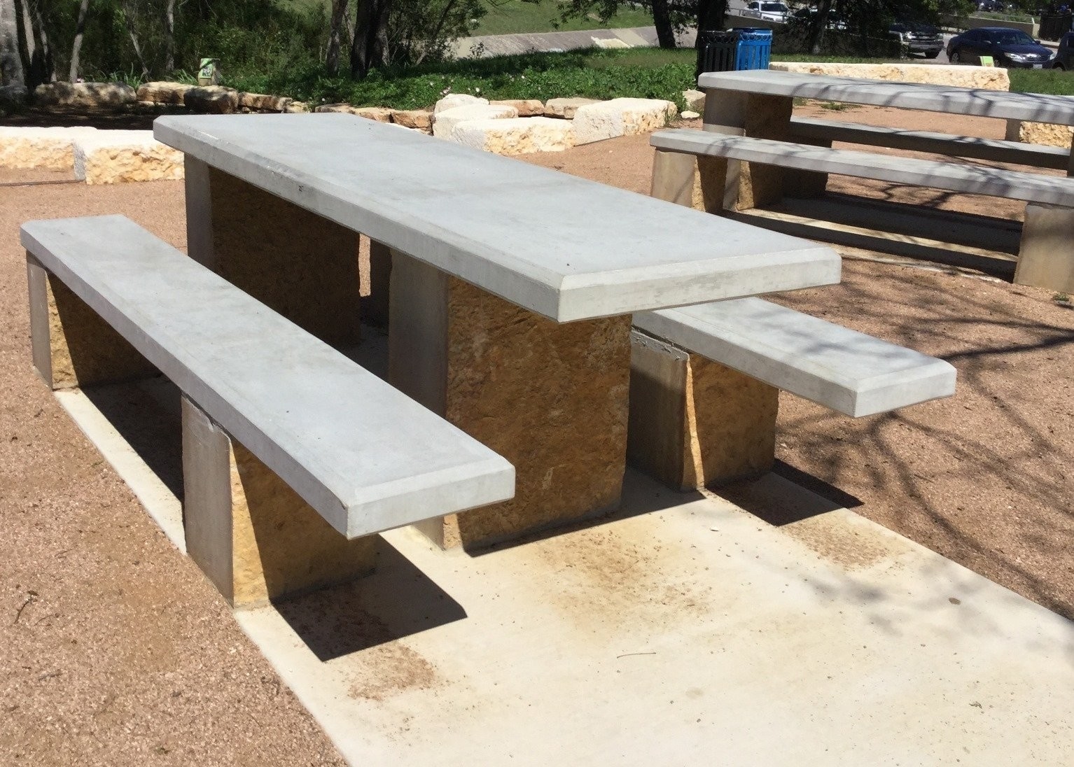 High durable grc cement concrete table with steel wood leg concrete table sets furniture