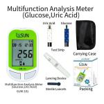Cheap Convenient 2in1 Blood Glucose & Uric Acid Meter Tiny Specimen Health Care