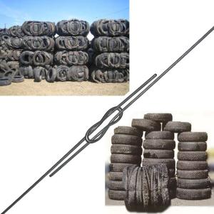 Wholesale 90&quot; To 180&quot; Galvanized Bale Ties Wire 3mm Dia Zinc Coating 100pcs/ Bundle from china suppliers