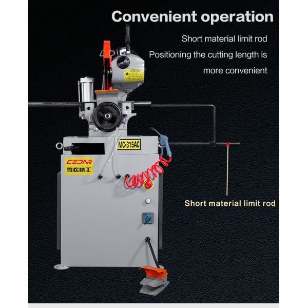 Cedar MC-315AC Semi Automatic Round Pipe Cutting Machine For Iron Pipe And Steel Pipe