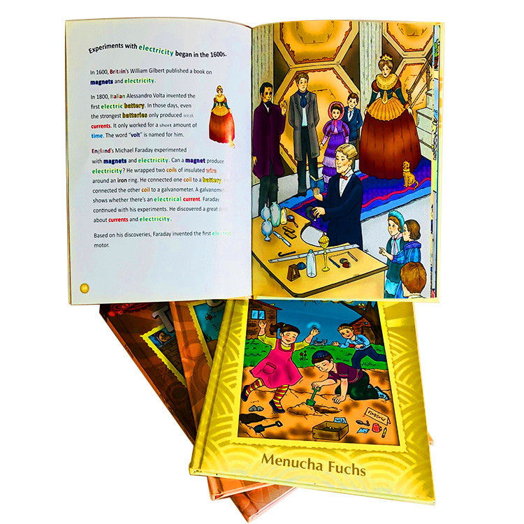 Hardcover Book Printing With Square Or Round Spine 80gsm-300gsm Paper Weight Custom Page Count