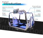 4 Players 2.0KW Virtual Gaming Zone Gun Shooting Simulator VR Standing Platform
