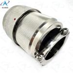Electroless Nickel Shell Circular Electrical Connector 100A Current Rating For