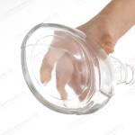 Crystal Liquor Glass Bottle Wine Whisky with Screw Metal Cap Clear Glass Base