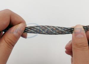 Wholesale Heavy Duty PET Expandable Braided Sleeving Multi Colors Light Weight UV Resistant from china suppliers