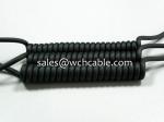 China Made UL Verified TPU Flexible Spiral Cable By High Purity Copper Conductor