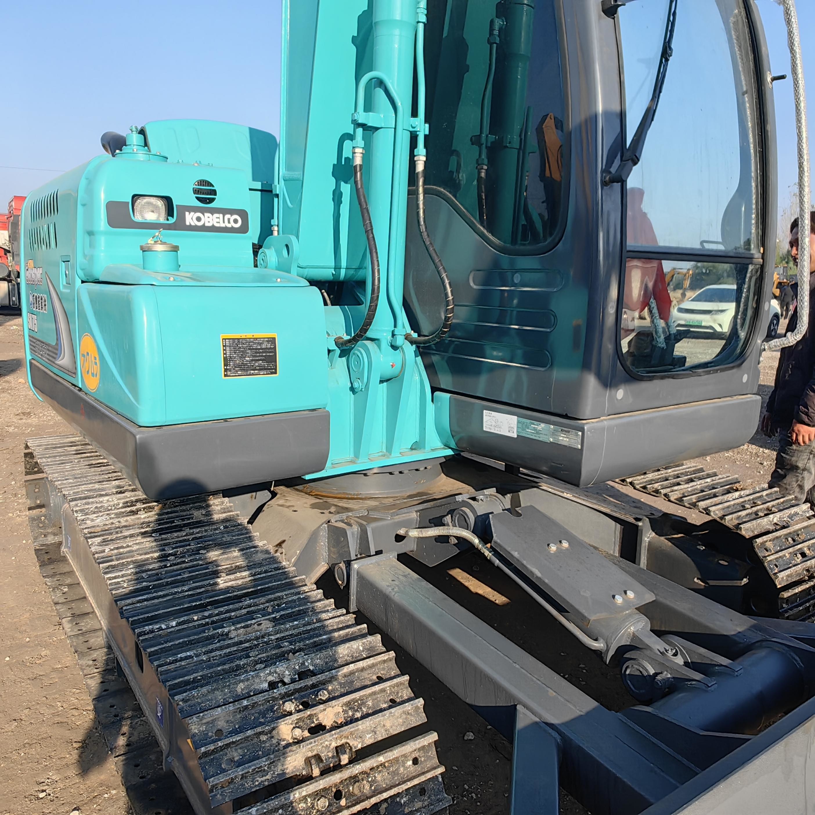 7 Ton Small Used Kobelco Excavators 7000kg Sk75 Kobelco Digger