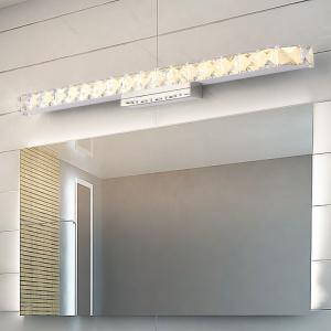 Wholesale White LED Luxury K9 Crystal Bathroom Vanity Mirror Lights L33xW5xD8.5 from china suppliers