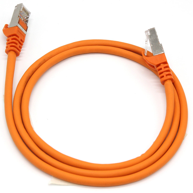 Round RJ45 Jumper Shielded 24awg 26awg FTP Cat5e Patch Cord