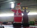 PVC Tarpaulin Inflatable Advertising Products , Inflatable Santa Claus For
