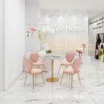 Heart Backrest Pink Wedding Chairs Forever Love Gold Painted Legs