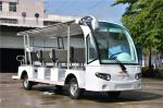 14 Seats Electric Sightseeing Car , Electric Tour Bus With Radio And MP3 Player